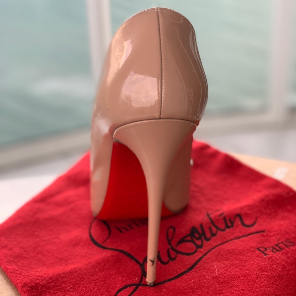 Christian Louboutin So Kate 120 Patent Nude 38.5 - Picture 4 of 8